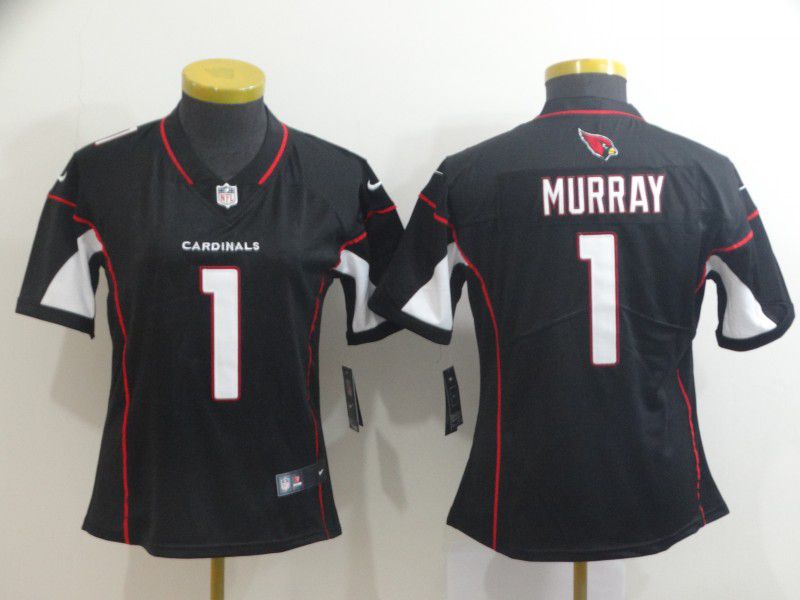 Women Arizona Cardinals #1 Murray Black Nike Vapor Untouchable NFL Jerseys